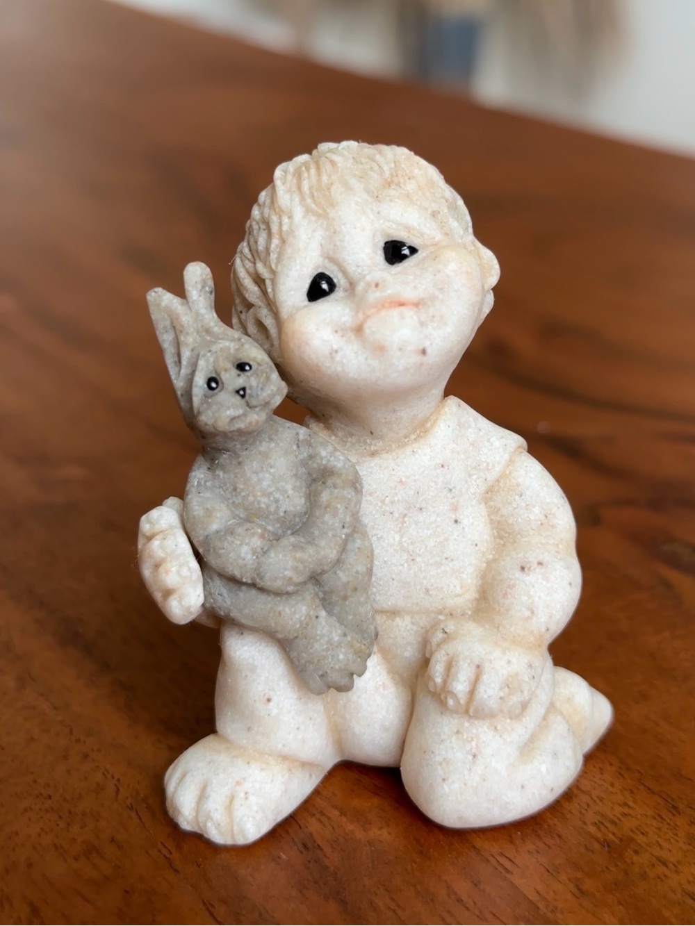 Vintage Quarry Kids Ricky Some Bunny Figurine Woodland Cottagecore Collectible